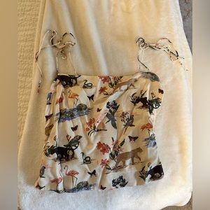 Size 4 Reformation Safari Animal Top